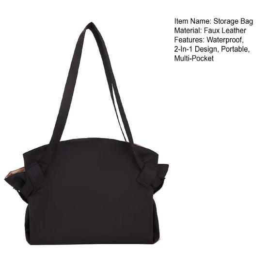 Manta de picnic 2 en 1, bolsa de transporte impermeable y plegable, con múltiples bolsillos y bolso de hombro que se despliega para convertirse en manta de picnic, ideal para acampar, la playa y actividades al aire libre.