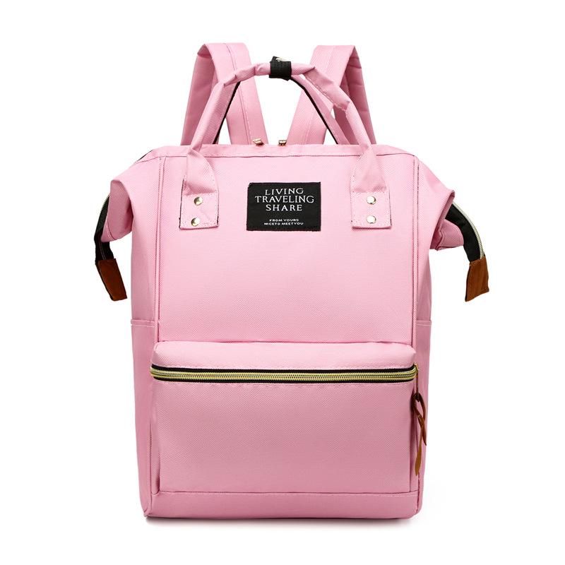 Batoh z plátna s velkým ocelovým klipem v japonském stylu pro ženy a studenty