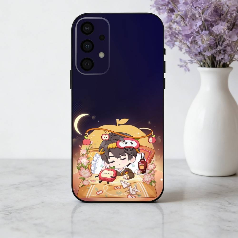 

G-Game Cute Love And Deepspace Phone Case For Samsung Galaxy A73,A72,A71,A70,A53,A52,A51,Soft Silicone Black Cover Samsung a71 4g