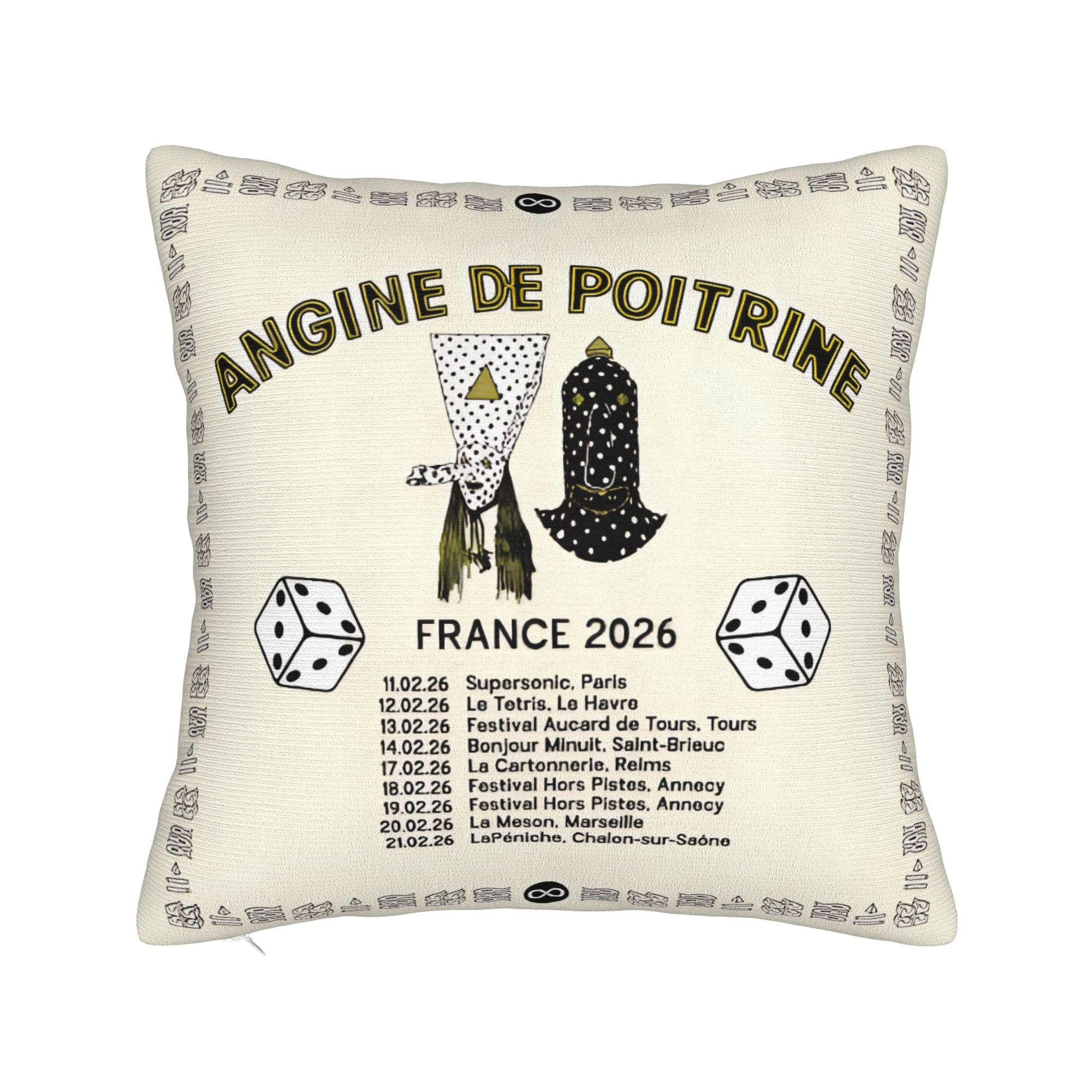 Angine De Poitrine Vierkante Kussenslopen Polyester Huis 2026 Band Stippen Kussenhoes Schattige Decoratieve Kussensloop 40*40 50x50cm