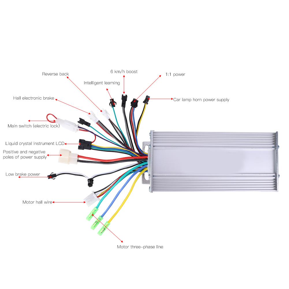 Waterproof LCD Display Panel Electric Bicycle E Bike Scooter Brushless Controller Kit