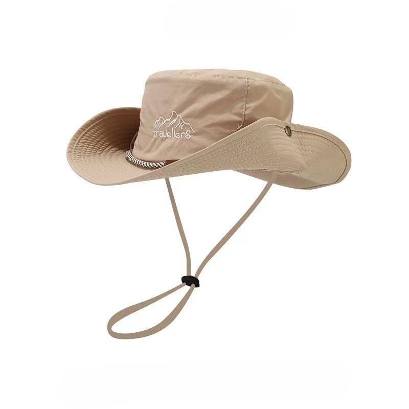Summer Outdoor Breathable Bucket Hat Men and Women Camping Mountaineering Sun Protection Hat Fishing Shade Western Cowboy Hat 2