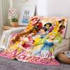 Custom Name Princesses Gowns flannel Blanket for Super Soft Cute Comfort Blanket for Travel Bedding Couch Sofa Blanket