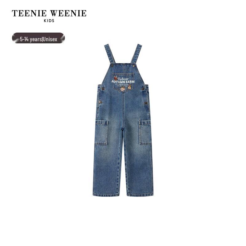 Teenie Weenie Kids Unisex Casual Denim Overalls