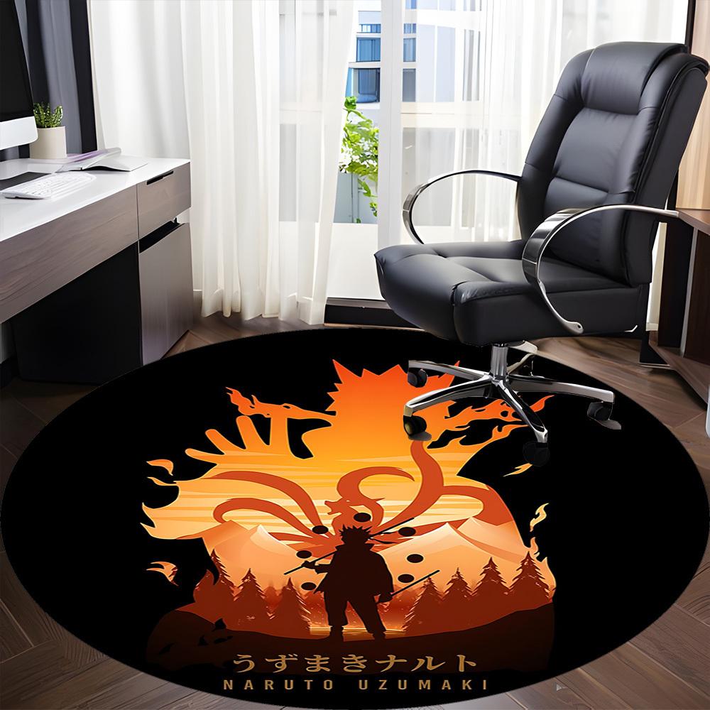 1pc Naruto Sage Mode Office Round Area Rug,  Under Office Chairs Bedroom Living Room Home Decor A0926094