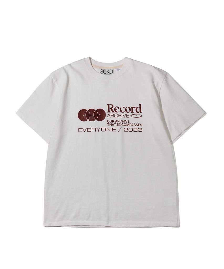Suku Record T-Shirt - Cream