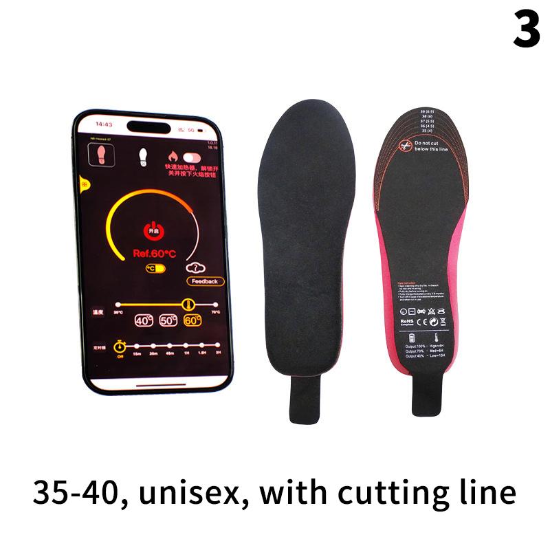 Inteligentne podgrzewane wkładki do butów z szybkim ładowaniem USB, wodoodporne podgrzewacze 3-stopniowe do narciarstwa, wędrówek i sportów zimowych