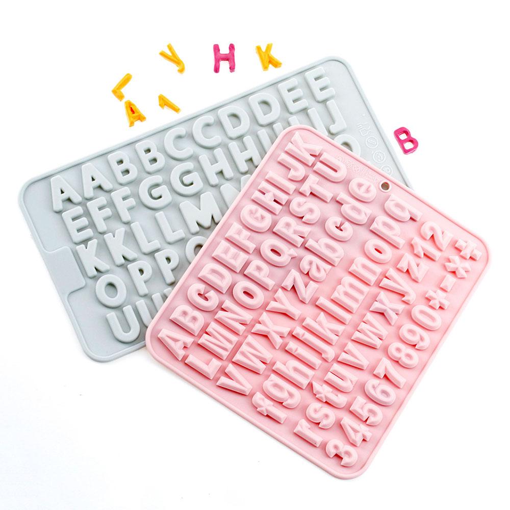 Silicone world DIY Letter Number Silicone Chocolate Mold Baking Tools Silicone Cake Mold Jelly Candy Mold 3D Clay Resin Mold