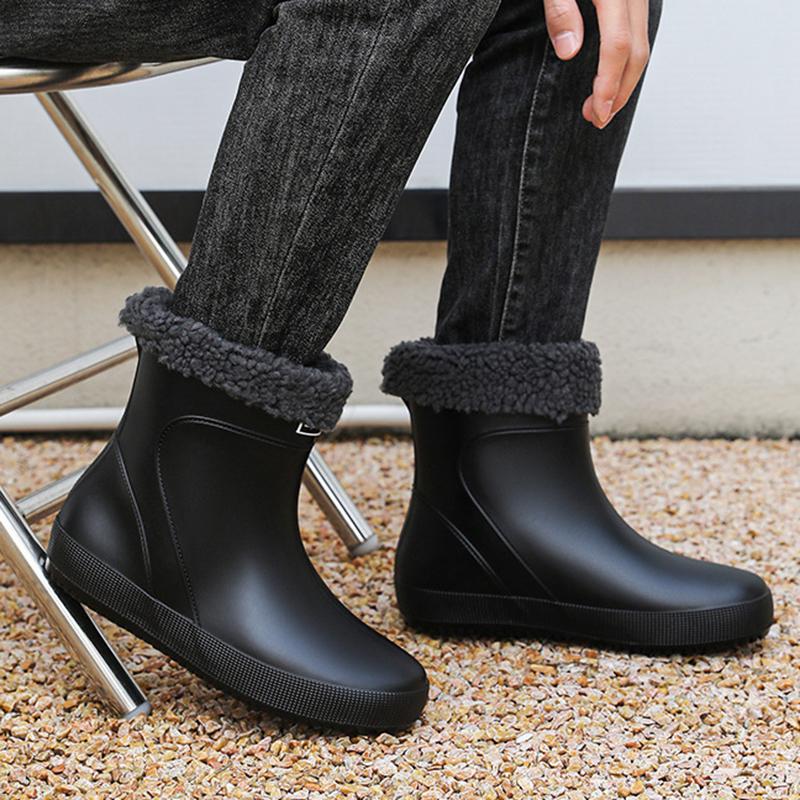 Fashion Fashion Men's Rain Boots Chef Shoes Fishing Shoes Casual Waterproof Comfortable Large Size Non-slip Strong Wear-resistant Trend