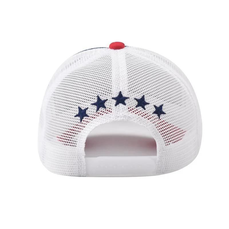 New Style Unisex Adjustable Mesh Cap Casual Plain Embroidered Stitching Five-Star Cotton Baseball Cap Summer Trucker Hat For Women And Men