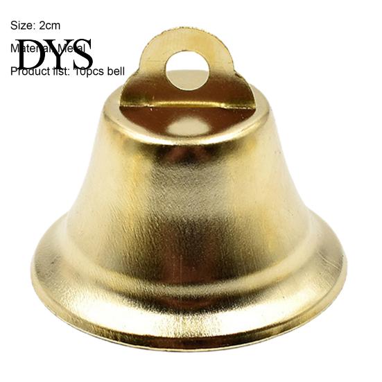 Jingle Bell 10Pcs/Set Hanging Exquisite Workmanship Clear Ringing Metal Christmas Rustic Decor for Home Ornament