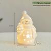 Glowing Ceramic Snow House Christmas Window Display Ornament