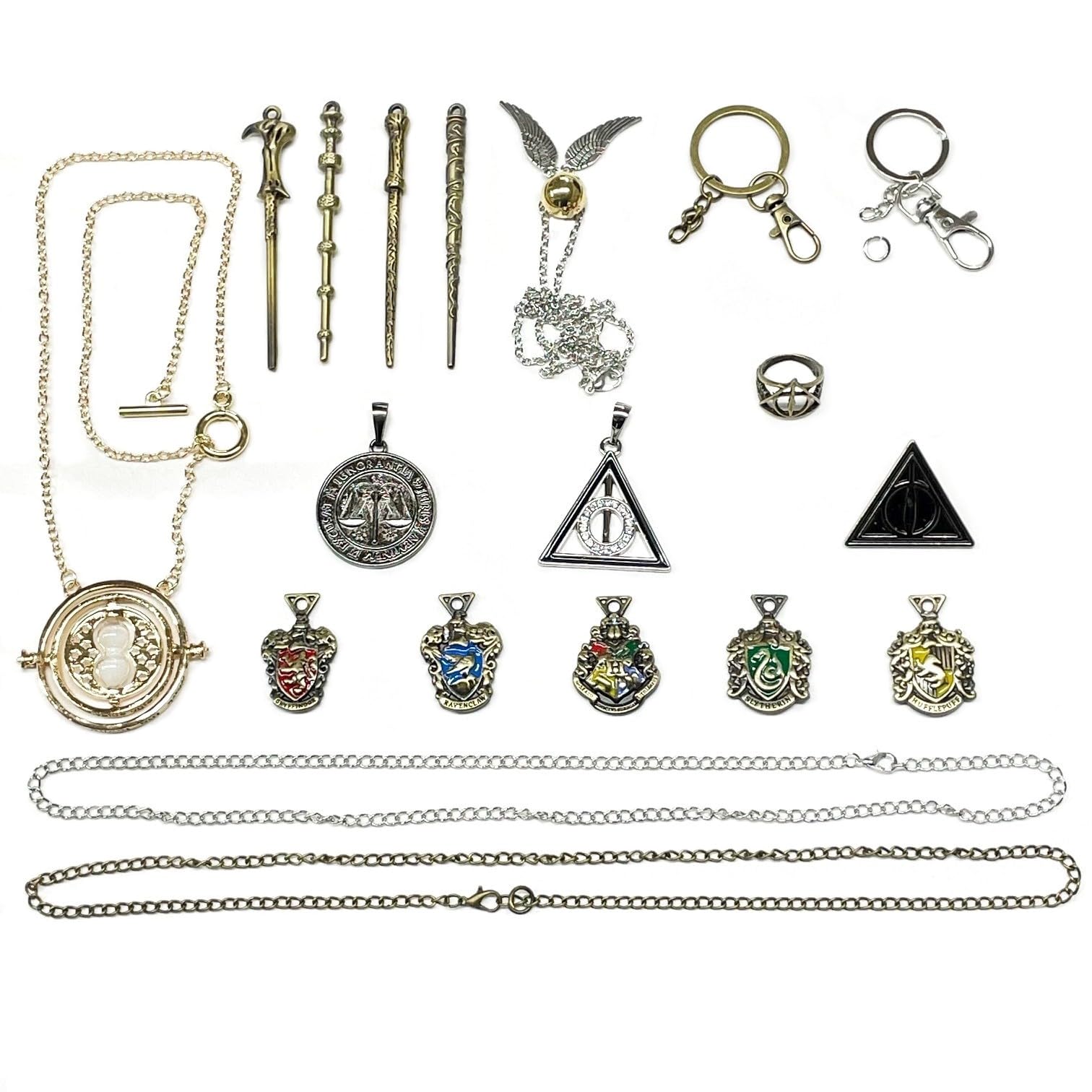 

Любов і Колекція Аксесуарів Гаррі Поттера з Намистом Косплей Набір [Несучи мир] Ланцюжок, Паличка, Паличка, Магія, Хелловін, Вечірка, Костюм, (Аксесуар