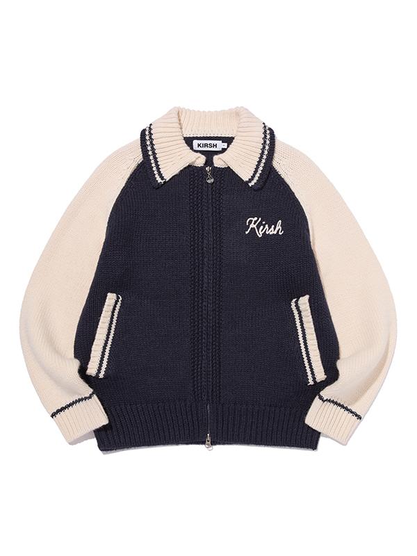KIRSH Cowichan Loose Fit Knit Zip-Up [Dark Navy]