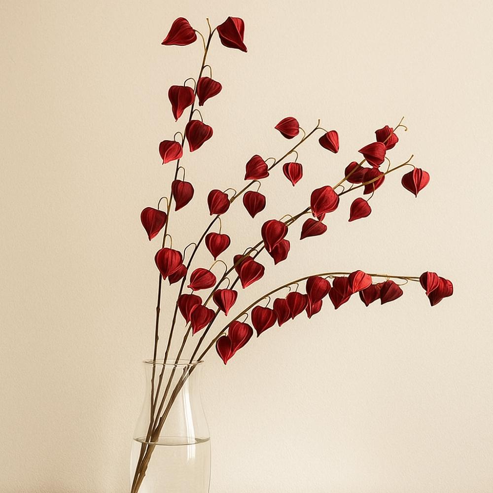 83cm Artificial Coco Pod Branches Real Touch Fake Plants Lantern Fruit Branch  Indoor Outdoor