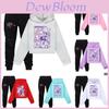 Kpop Demon Hunters Kids Cartoon Hoodie Set With Cotton Material For Casual Wear