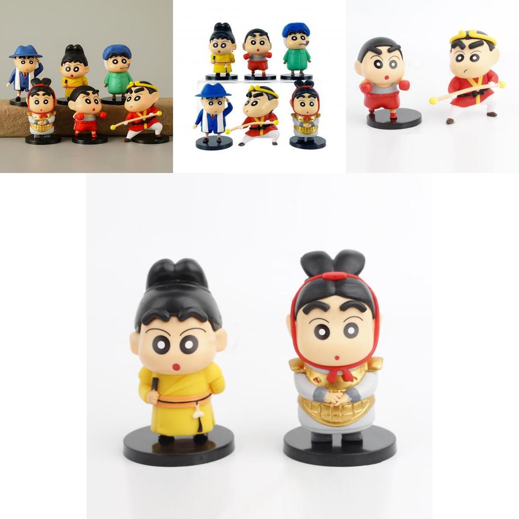 Collectible Pvc Anime Figure Set Featuring 6 Unique Character Designs For Display