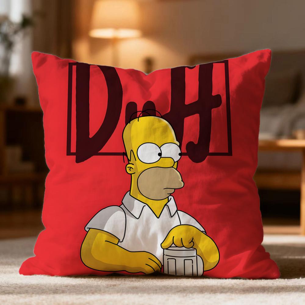 Hot T-Tthe Simpsons Cushion Cover Soft Washable Pillow Case Multi-Scene For Couch Bed Travel Office Use