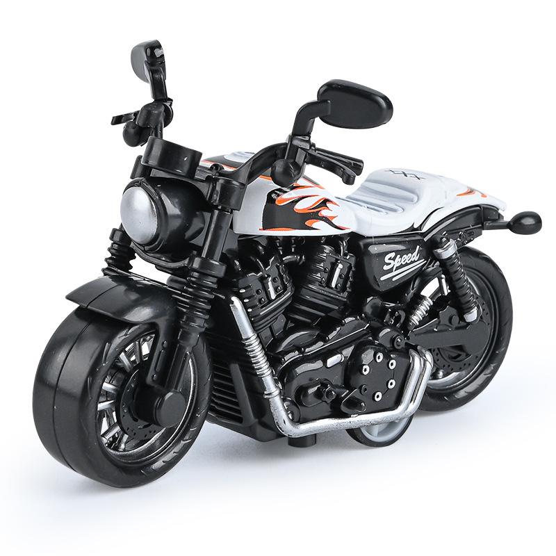 Trendy Mini Motorcycle Keychain Pendant: Cool Model Figurine Car Keyring Toy