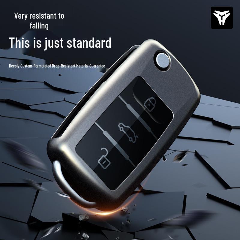 Compatible Key Cover for Volkswagen Sagitar, Tiguan, Passat, Bora, Lavida, Tayron, T-Roc, CC, Polo, and Lamando