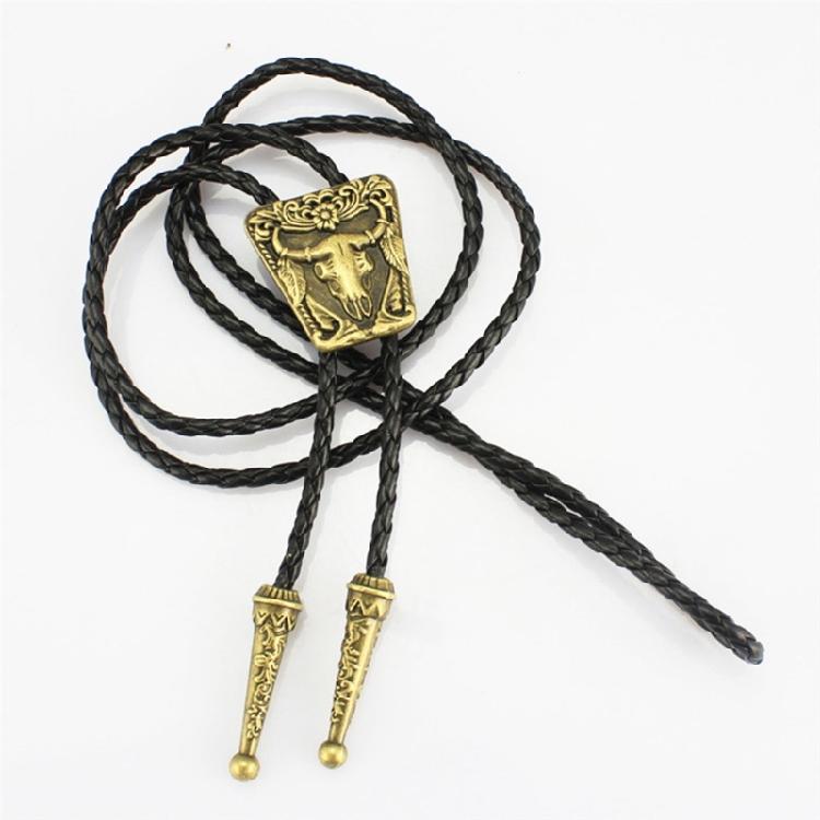 Cool Bolo Tie Necktie Western Cowboy Necktie Necklace Male Costume Accessory