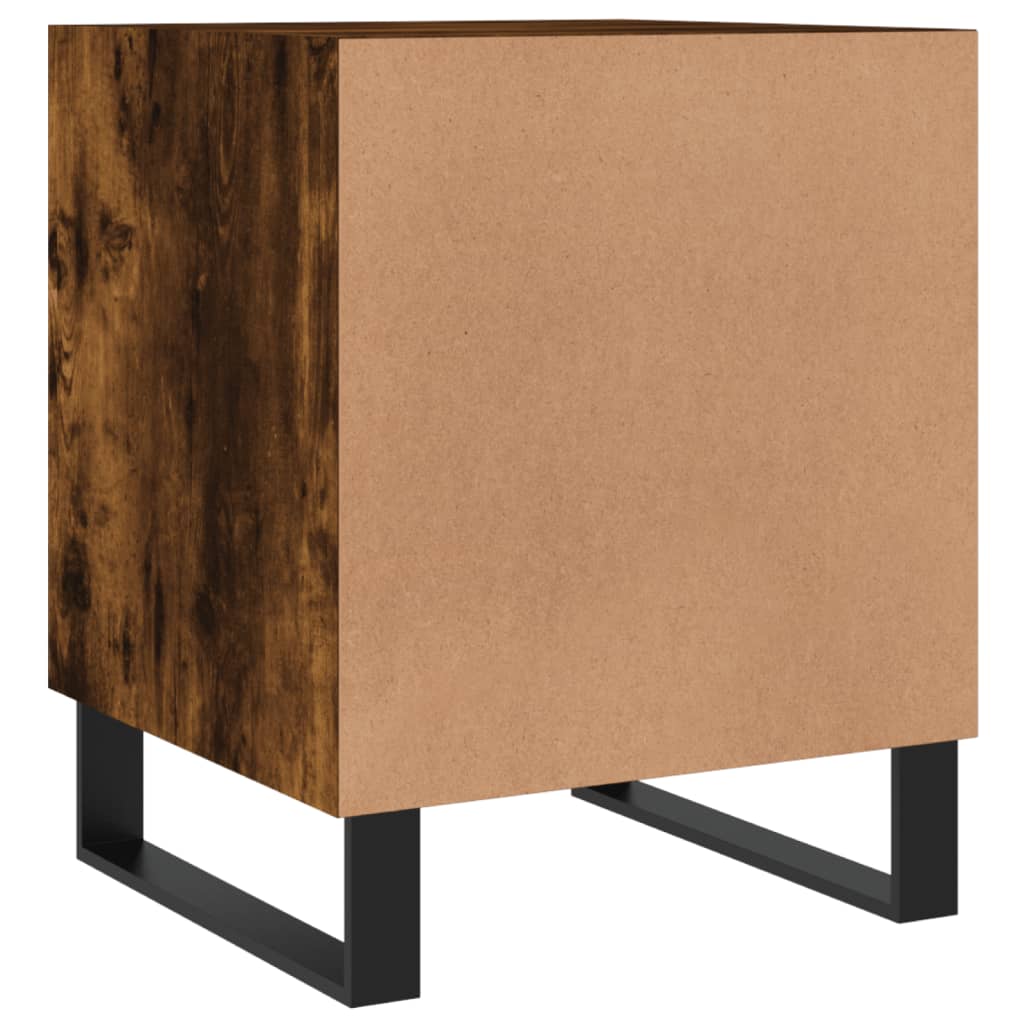 Nightstands 2 pcs Smoked Oak 40 x 40 x 50 cm Engineered Wood