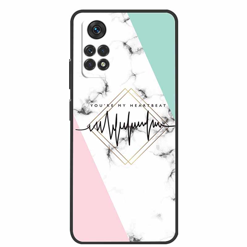 Pro pouzdro Xiaomi Redmi Note 11 Mramorové Silikonové TPU Měkké Zadní Kryt Pouzdro na Telefon pro Redmi Note 11S 11 S Funda Roztomilé Nárazuvzdorné Coque
