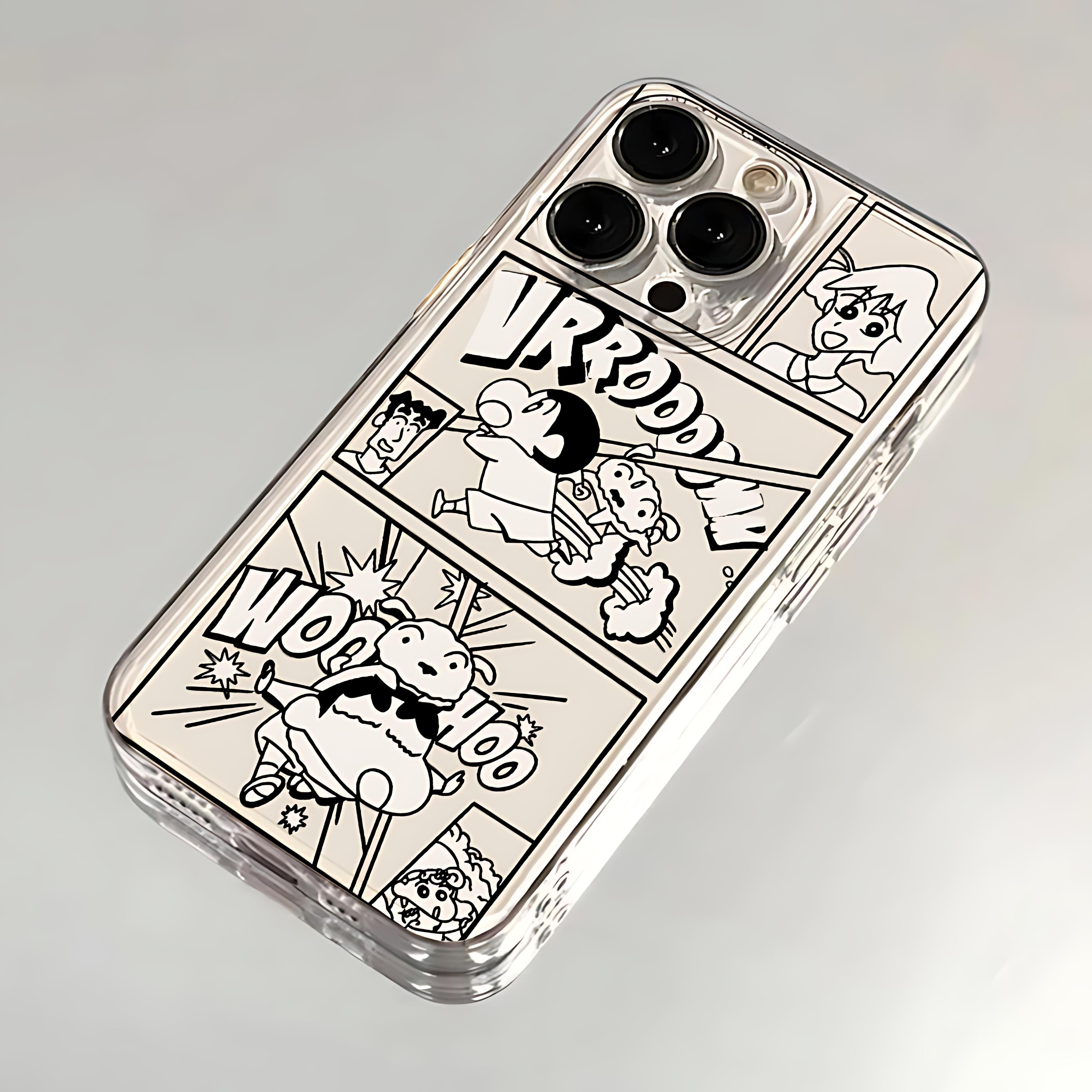 

Cute Comic C-Shin-chans Phone Case For Samsung S26 S25 S24 S23 S22 S21 FE Note20 Note10 Plus Ultra Edge 5G Clear Soft TPU Cover Samsung S20