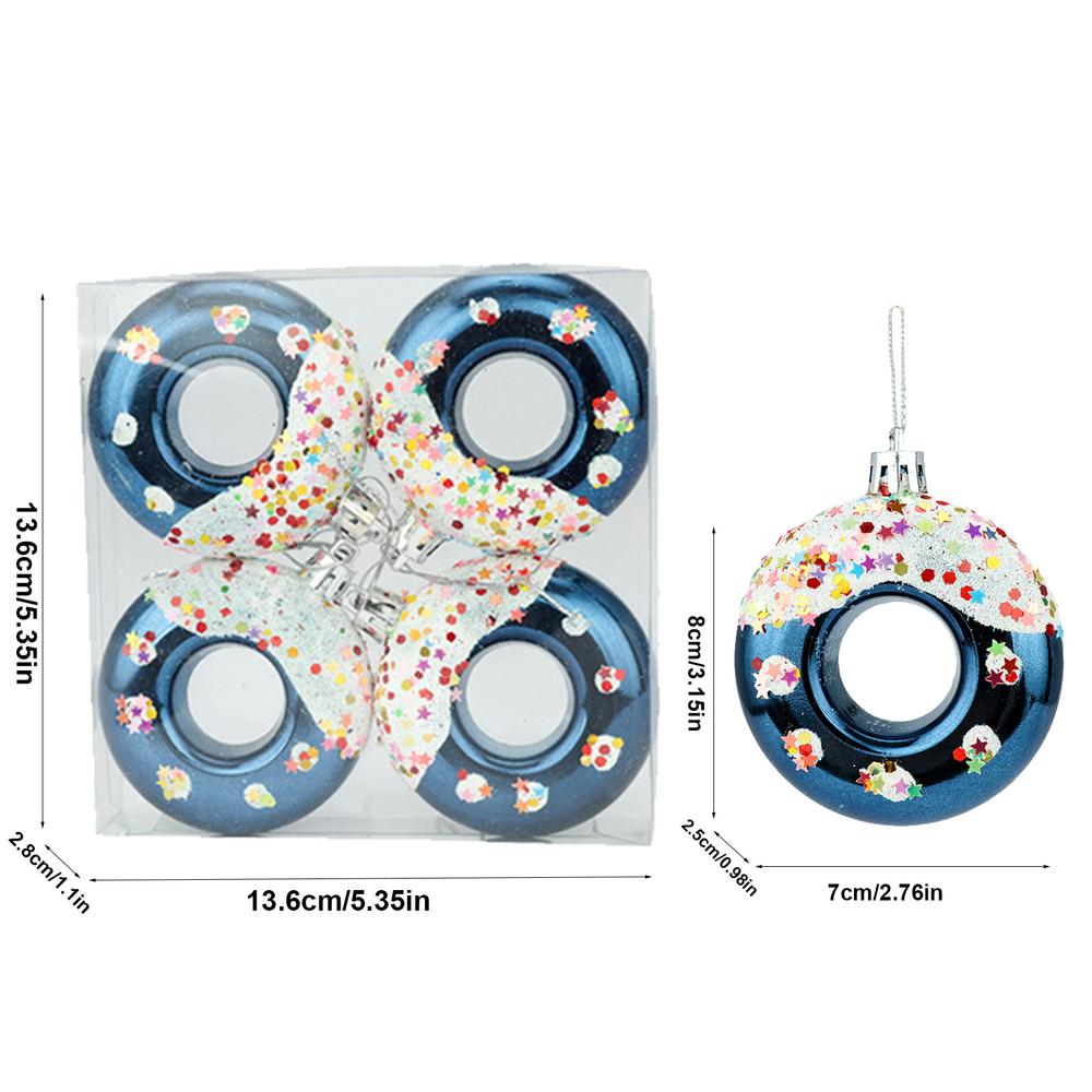 Donut Ornaments For Christmas Tree Christmas Tree Donut Ornaments Tree Ornament Christmas Tree Decor For Tea Tree Pendant Home