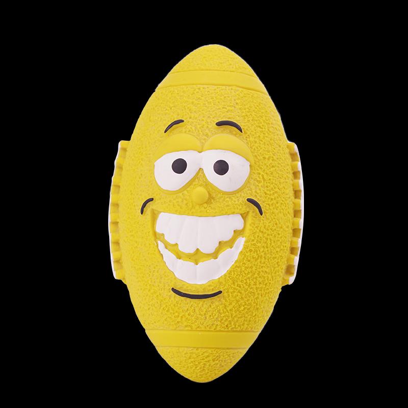 EETOYS Squeaky Rugby Dog Toy