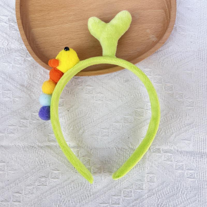Cartoon Plush Headband: Cute Hair Accessory for Women & Kids, Perfect for Face Washing