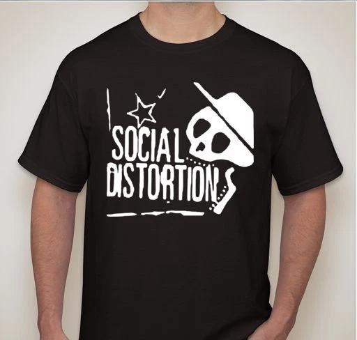 SOCIAL DISTORTION smiling skull Thrash Punk rock band T shirt tee XS