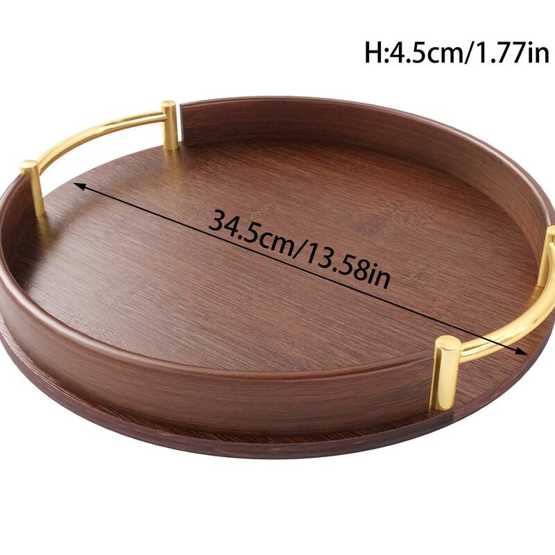 RuHan Retro Chinese Wooden Dry Tea Tray