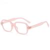  Fashion Square Women Luxury Sunglasses Retro Rivets Men Orange Lens Shades UV400 Sun Glasses