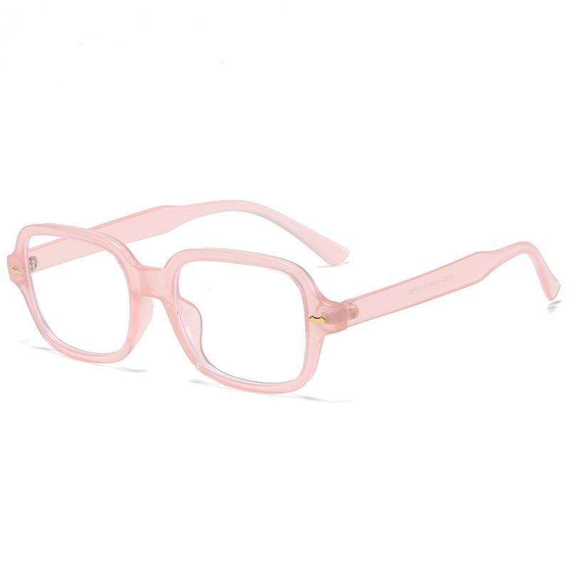 Fashion Square Women Luxury Sunglasses Retro Rivets Men Orange Lens Shades UV400 Sun Glasses