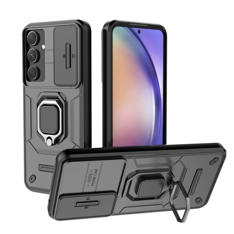 For Samsung Galaxy A36 5G Case Shockproof Armor Magnetic Car Holder Ring Case For Galaxy A36 A 36 Slide Lens Protect Cover