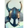 18 Gauge Steel Medieval Knight Fantasy Horned Viking Helmet Halloween Costume