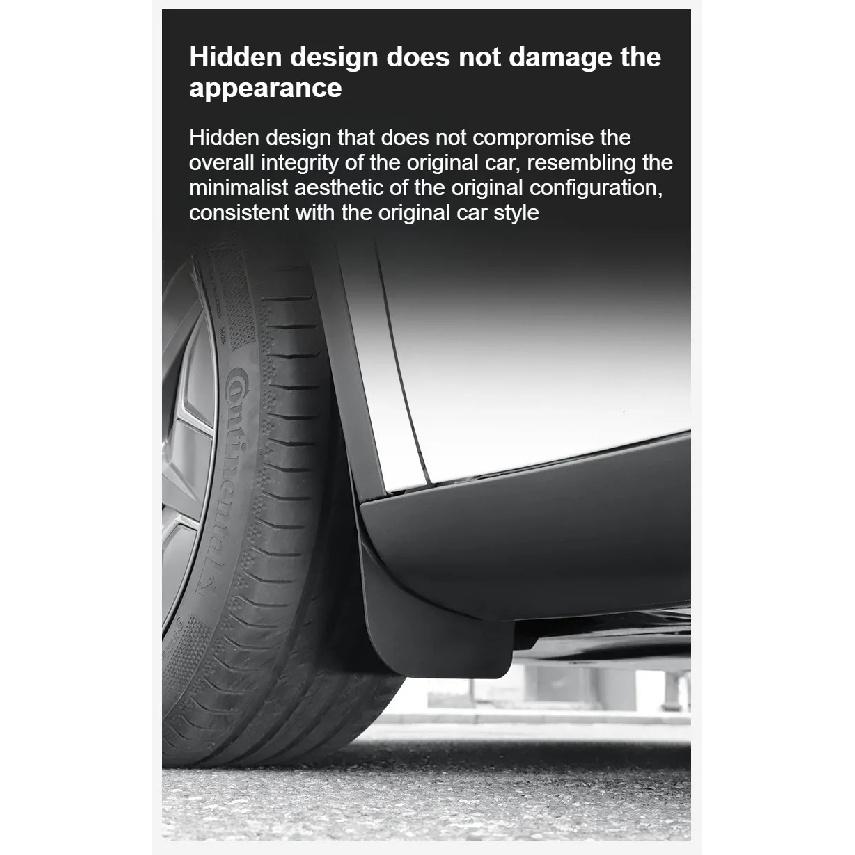 Fender For Tesla Model YL 2026 Mud Flaps Splash Guard Flap 6-Seater YL Fenders Anti-Snow Anti-Sand Front Rear TPE Car Protection
