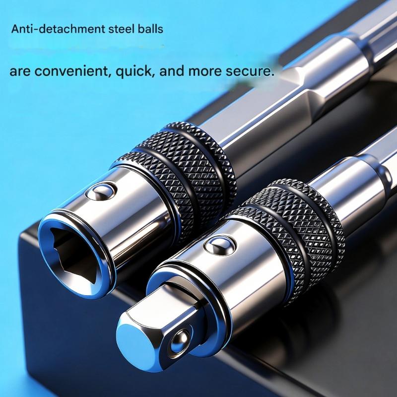 Universelle Bithalter-Verlängerung mit Selbstverriegelungsfunktion für elektrische und manuelle Schraubendreher für Hand- und Elektrowerkzeuge