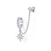 Trendy Rhinestone Tassel Ear Cuff: Versatile European and American Fashion Earrings for Women