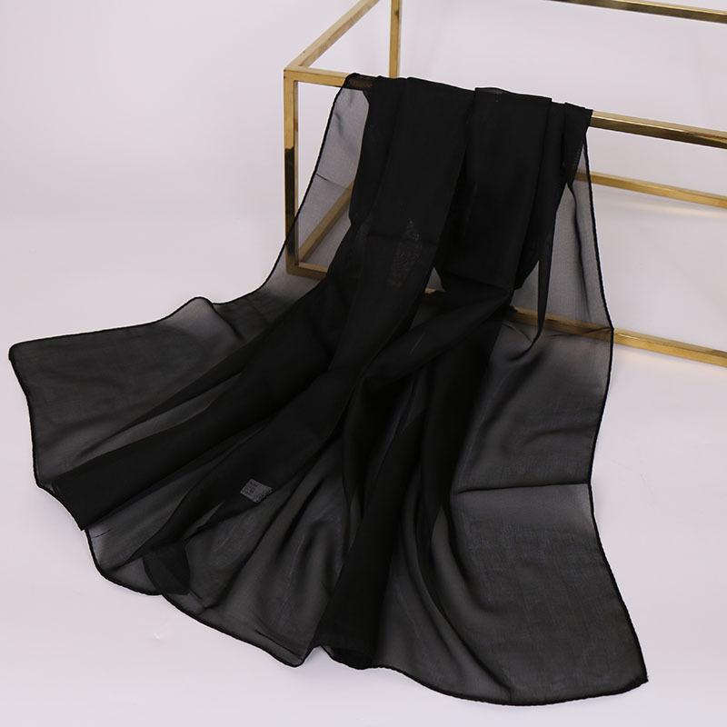 Thin Chinese Red Solid Chiffon Small Silk Scarf  Souvenir  Small Gift  Thin Big Red Women's Gauze Scarf