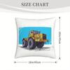 Short Plush Vintage Kirovets Tractor Pillowcase 18x18 Inch Double Sided Printed Farmhouse Decor Cushion Cover Zipper