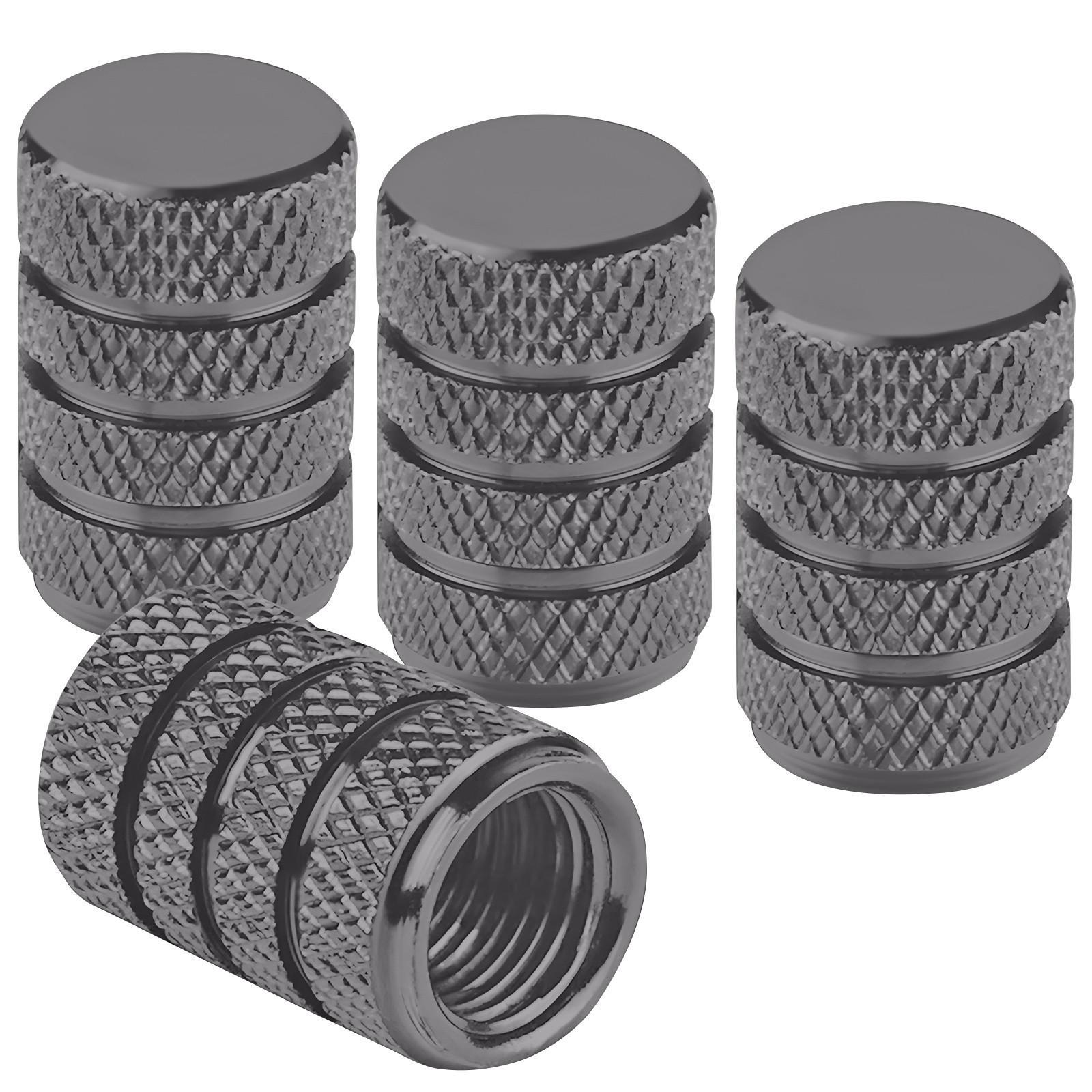 

4 шт. алюминиевых колпачков для вентилей, чехлы для шин, нержавеющие металлические колпачки для винтов, для легковых и грузовых автомобилей One Size