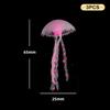 3Pcs Artificial Glowing Fluorescent Jellyfish Aquarium Decoration Fish Tank Underwater Plant Marine Aquatic Landscape Ornament