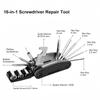 16 in 1 Multipurpose Bike Repair Tool Kits Bicycle Multi Tool Screwdriver Tire Levers Hex Spoke Wrench Folding Repair Tools