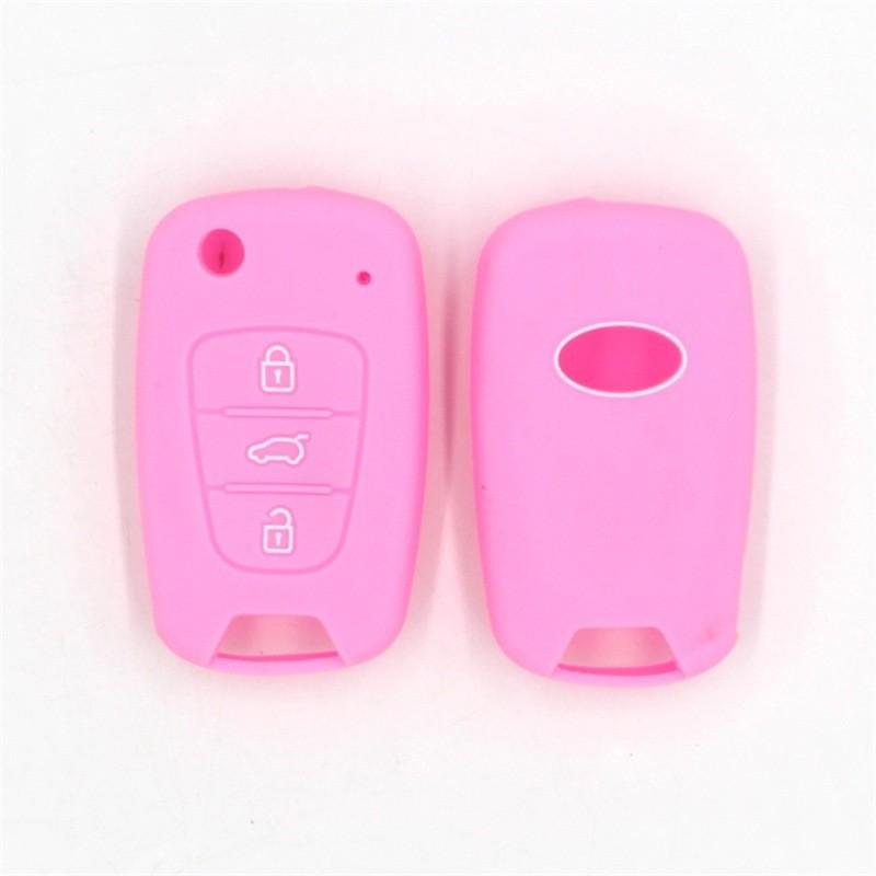 Modern Elantra & Renault 3-Button Folding Car Key Protective Cover