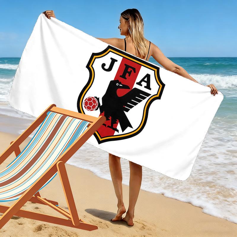 JFA Logo Print Beach Towel, Large Soft Quick Dry Towel for Beach Camping Swimming