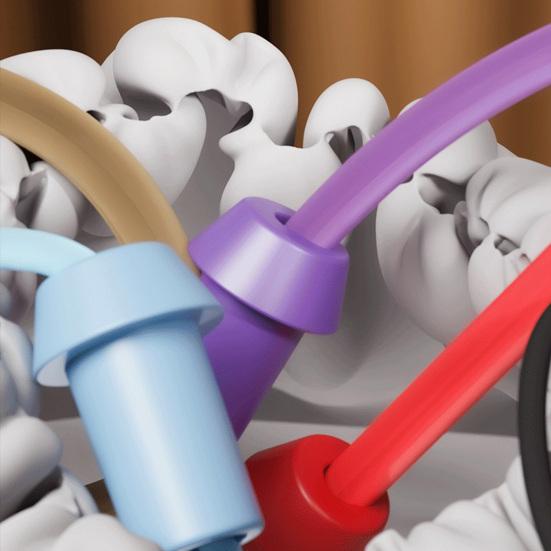 Joc de descurcare cu frânghie pentru copii Gândire logică Focalizare Antrenament Jocuri de masă cu frânghie Părinți-copii Interactiv Educativ Colorat Jucărie de dezlegare cu frânghie elastică