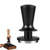 Coffee Tamper with Calibrated Spring Loaded Automatic Leveling Stainless Steel Base Hand Press