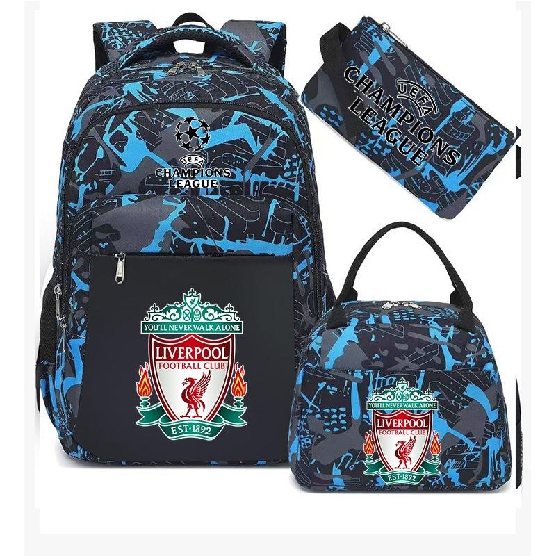 3-teiliges Schulrucksack-Set für Schüler Große Kapazität Oxford-Stoff Schultasche mit Schultergurt und Federmäppchen